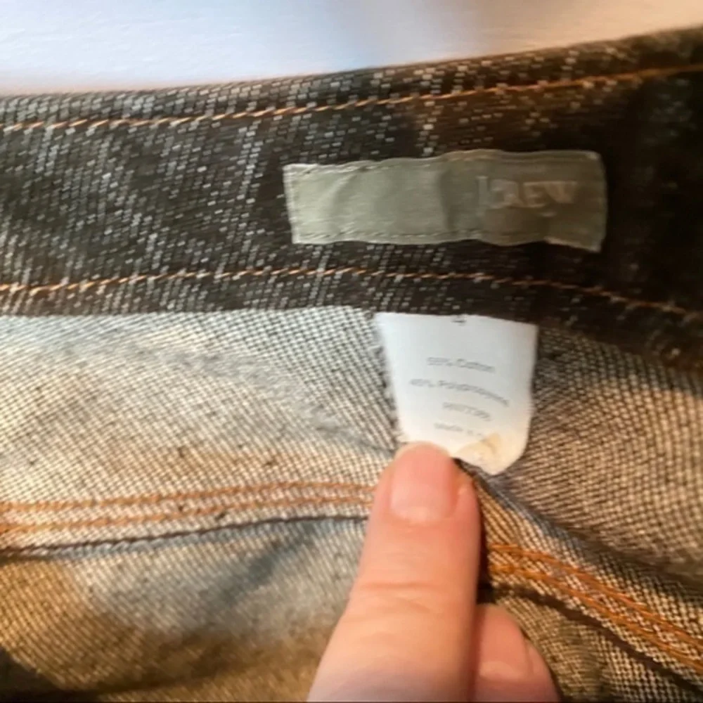 J Crew Brown Jeans Sz 4 Straight Leg. Like New